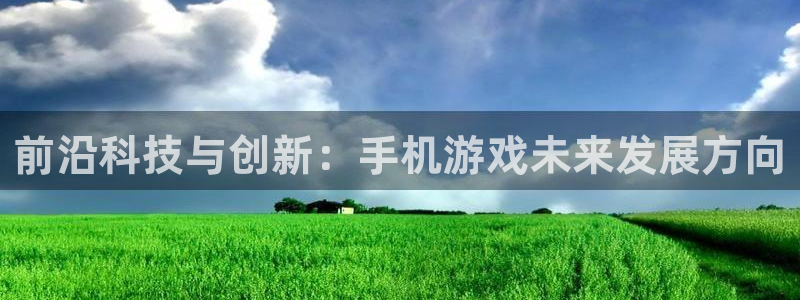 沐鸣2注册登录地址：前沿科技与创新：手机游戏未来发展方向